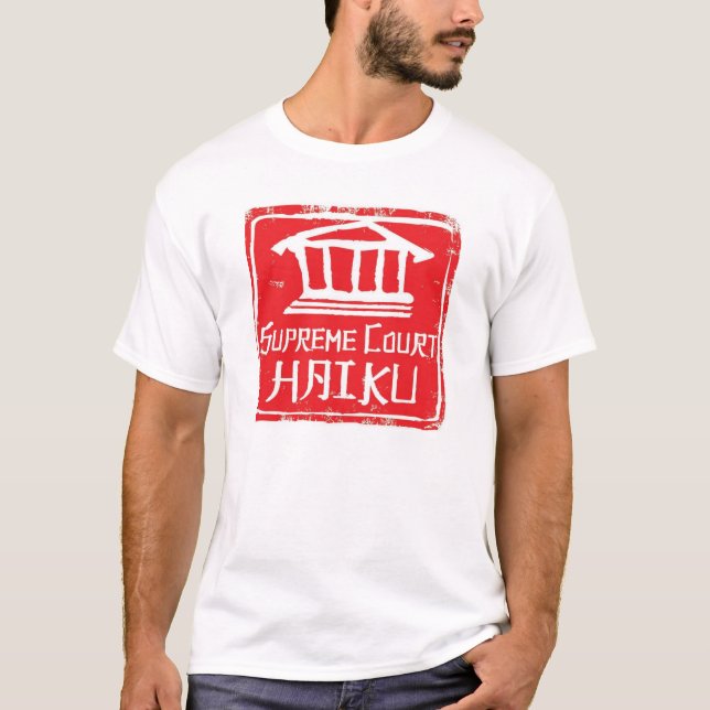 Skjorta för högsta domstolenHaikulogotyp T-shirt (Framsida)