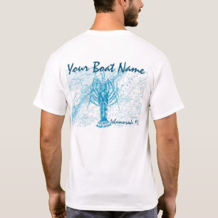 Skjorta för hummer för beställnings- fartygnamn t shirt