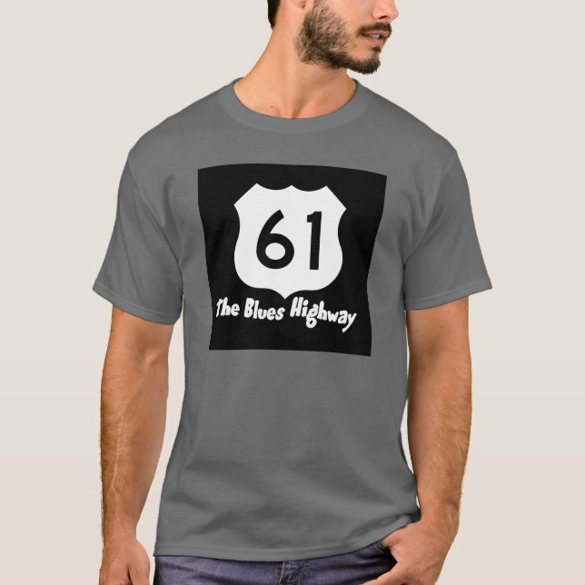 Skjorta för huvudväg 61 tee shirt (Framsida)