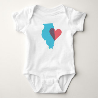 Skjorta för Illinois statlig kärlekbaby Tröja