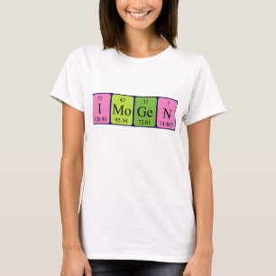 Skjorta för Imogen periodisk bordnamn T-shirt