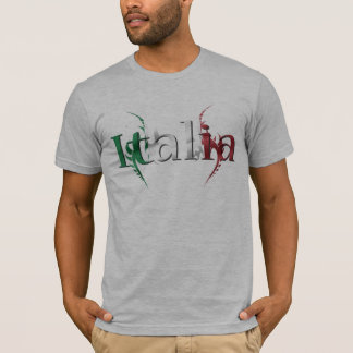 Skjorta för Italia italiensk hingstflagga med T-shirt