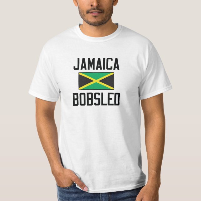 Skjorta för Jamaica Bobsledlag Tee Shirt (Framsida)