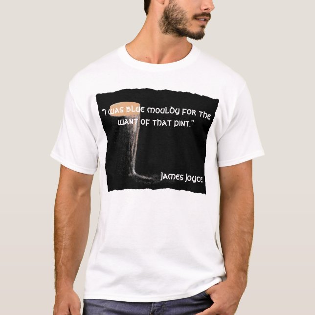 Skjorta för James Joyce citationstecken T Shirt (Framsida)