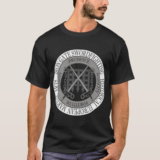 Skjorta för järngrindmörk t shirt (Framsida)