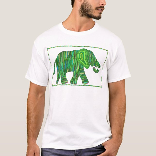 Skjorta för Jerry grön Jadeelefant Tröja (Framsida)