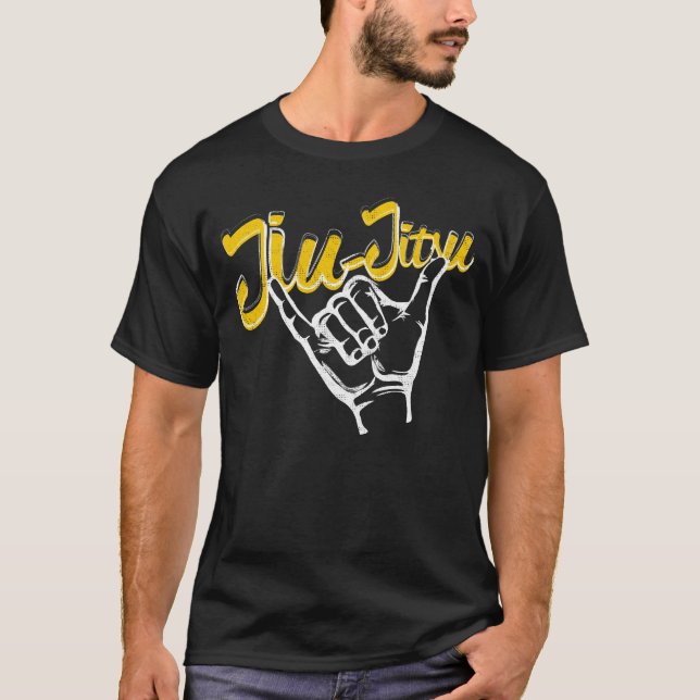 Skjorta för Jiu Jitsu rullande händer BJJ Tee (Framsida)