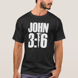 Skjorta för John 3:16svart T Tee