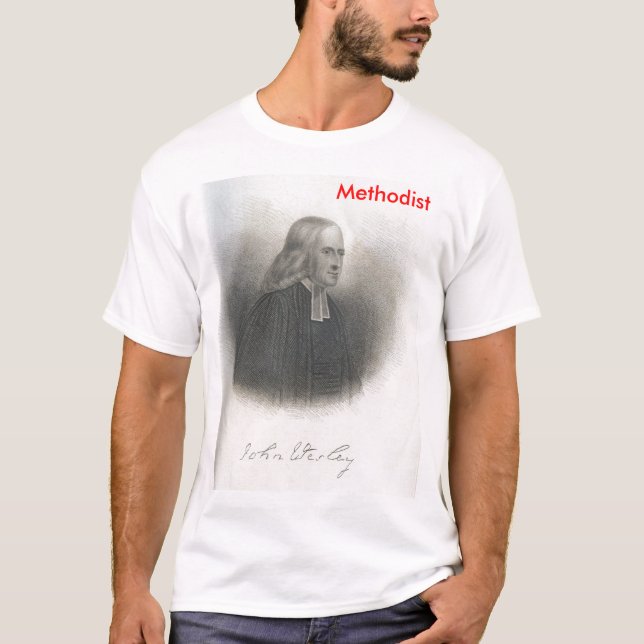 Skjorta för John Wesley metodistutslagsplats Tröja (Framsida)