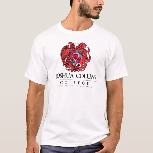Skjorta för Joshua Collins högskolaföre detta elev Tee Shirt (Framsida)