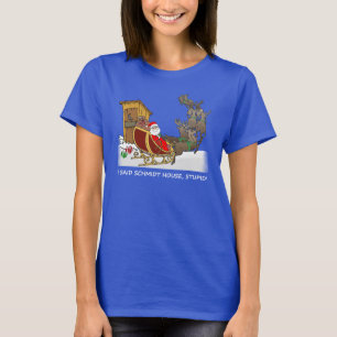 Skjorta för jul för Schmidt hustecknad T Shirt
