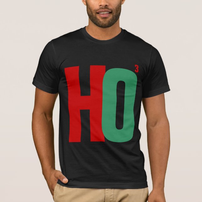 Skjorta för jul HO3 (Ho Ho Ho) T-shirt (Framsida)