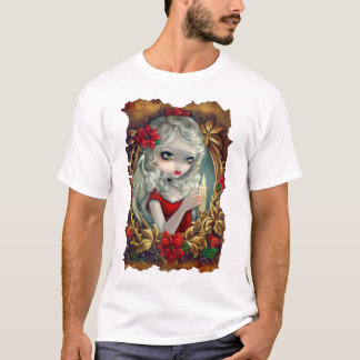 Skjorta för julljusängelfe t-shirt