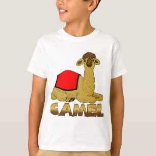 Skjorta för kamel T för barn - tecknadkamel T-shirt