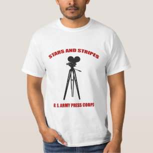 Skjorta för kår för WWII-stars och stripespress Tee