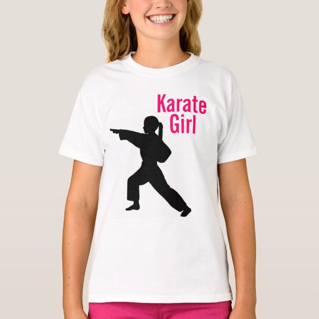 Skjorta för KarateflickaRinger T Tee Shirt (Framsida)