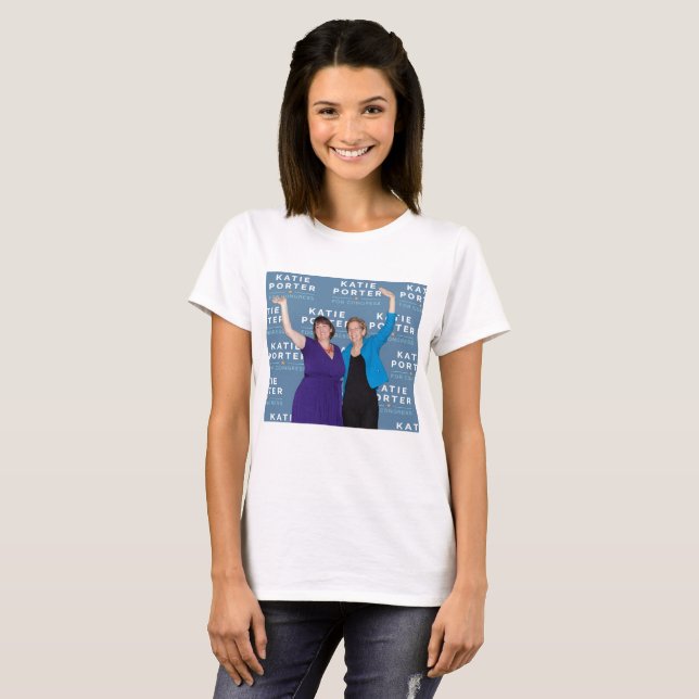 Skjorta för Katie portvaktElizabeth Warren T Shirt (Hel framsida)