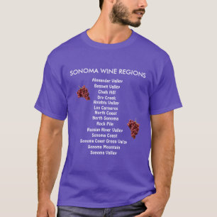 Skjorta för klassiker för Sonoma vinregioner Tee Shirt