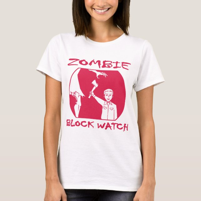 Skjorta för klocka för BZRD-Zombiekvarter Tee (Framsida)