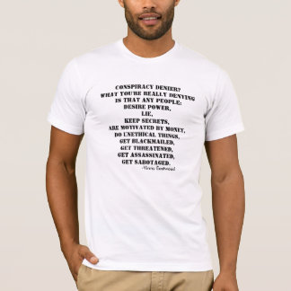 Skjorta för komplottDenierutslagsplats Tee