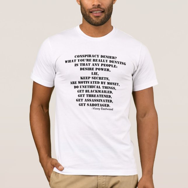 Skjorta för komplottDenierutslagsplats Tee Shirt (Framsida)