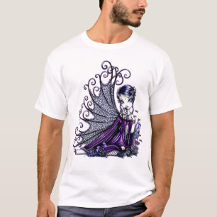 Skjorta för konst "för Maggy" plommonslända fel T Shirt