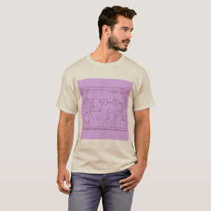 skjorta för konst för tilde.town ASCII unfitted Tee