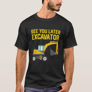 Skjorta för konstruktion för ungesmåbarngrävskopa t shirt