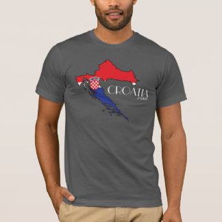 Skjorta för Kroatienflaggakarta Tee Shirt