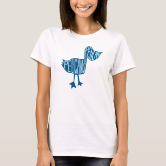 Skjorta för kvinnasnittpelikan tee shirt