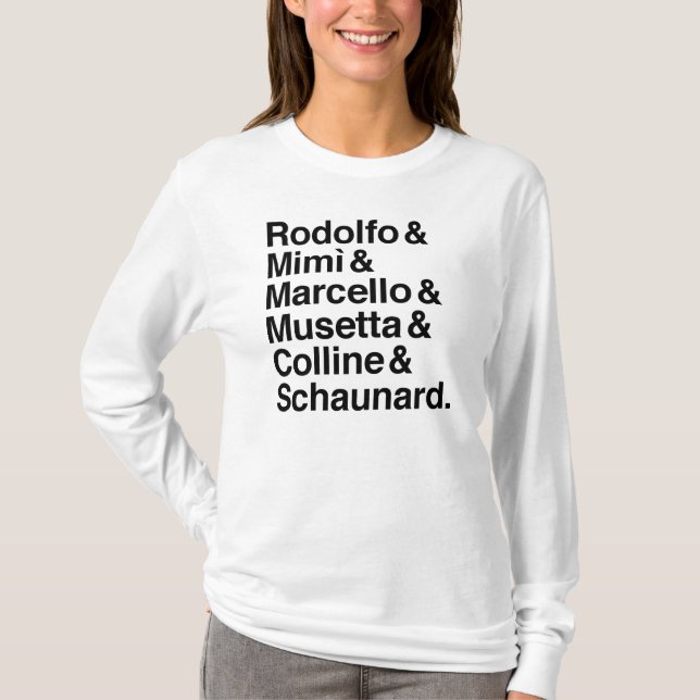 Skjorta för LaBohème tecken T Shirt (Framsida)