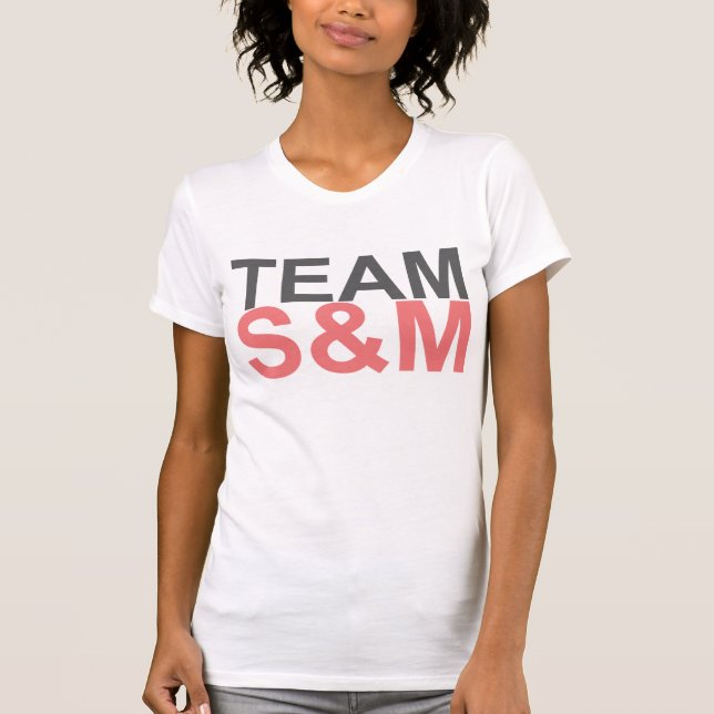 Skjorta för lag S&M (FÖRFRÅGANEN) - rosa T-shirt (Framsida)