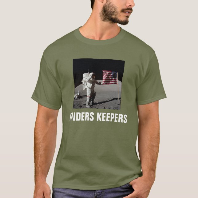 Skjorta för landning för upphittarevårdaremåne tee shirt (Framsida)