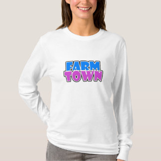 Skjorta för lantgårdTownlångärmad T Shirt