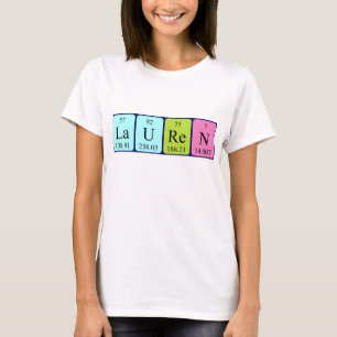Skjorta för Lauren periodisk bordnamn Tee Shirt