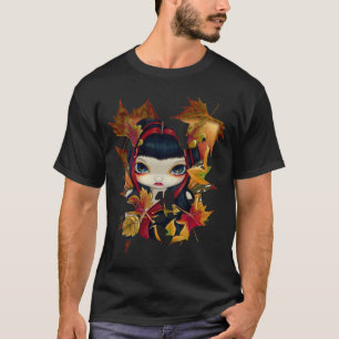 Skjorta för Litlte höst lövfe Tee Shirt