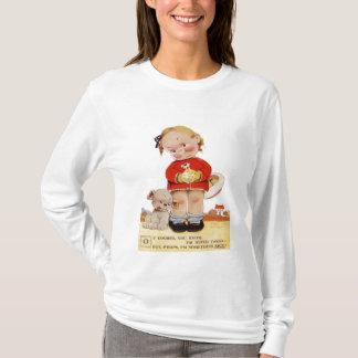 Skjorta för LS för damer för vintageCupiddocka T-shirt