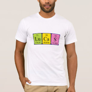 Skjorta för Lucas periodisk bordnamn T-shirt