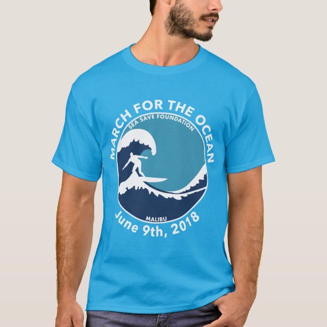 Skjorta för M4O-blåttsurfare T Shirt (Framsida)