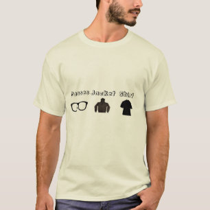 Skjorta för man för exponeringsglasjackaskjorta t-shirt