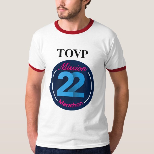 Skjorta för MARATON för TOVP-BESKICKNING 22 T Shirt (Framsida)