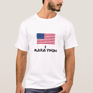 Skjorta för maratonSuperpowerflagga Tee Shirt