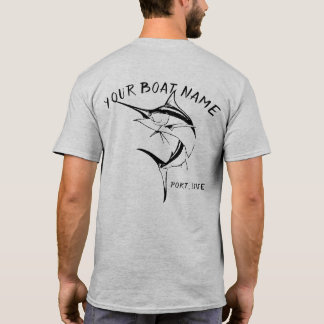Skjorta för Marlinfartygnamn Tee Shirt