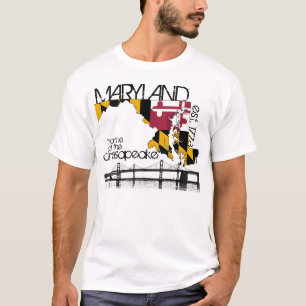 Skjorta för Maryland Chesapeakefjärd T Shirt