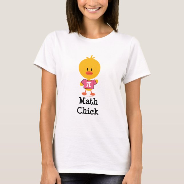 Skjorta för Mathchick T T-shirt (Framsida)