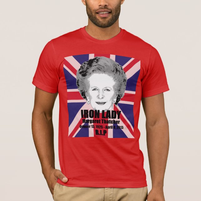 Skjorta för minne för Margaret Thatcher järndam Tee (Framsida)