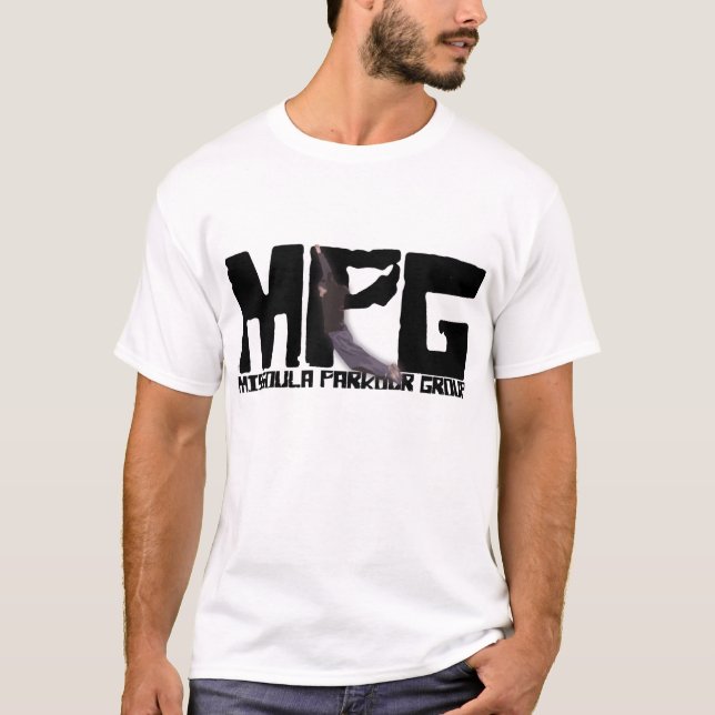 Skjorta för Missoula Parkour grupplogotyp T-shirt (Framsida)