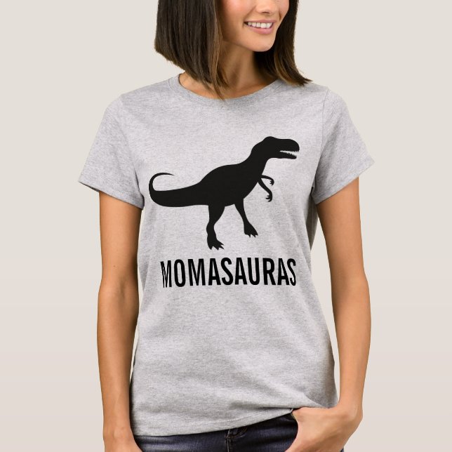 Skjorta för Momasauras Dinosaurpappa T Shirt (Framsida)