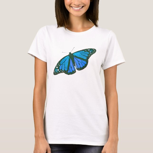 Skjorta för monarkfjärilskonst tee shirt (Framsida)