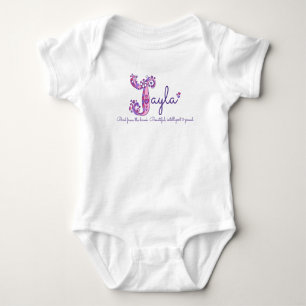 Skjorta för monogram för Jayla flickor J känd T Shirt